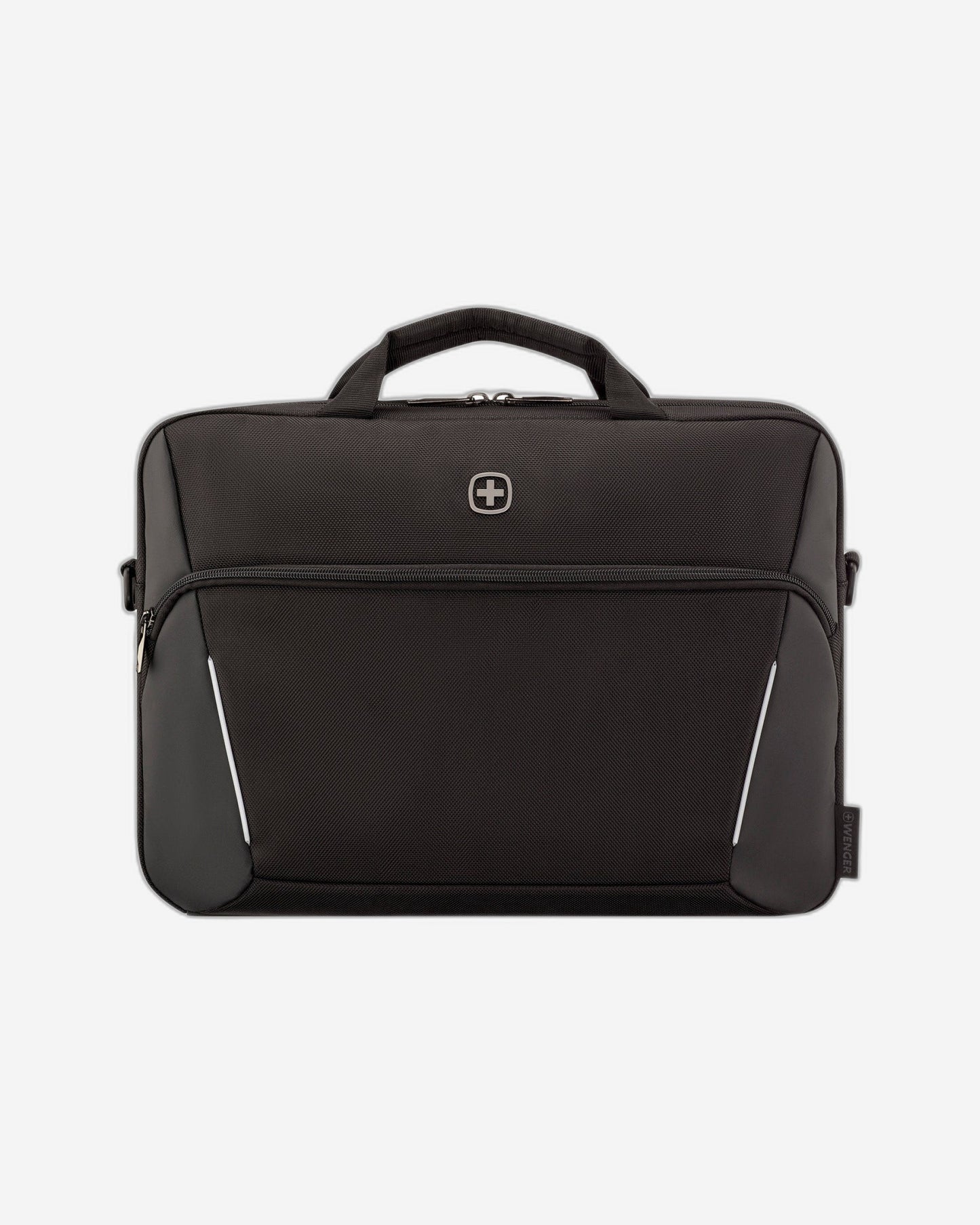 حقيبة Wenger XE رفيعة للكمبيوتر المحمول مقاس 16 بوصة مع جيب للكمبيوتر اللوحي، لون أسود