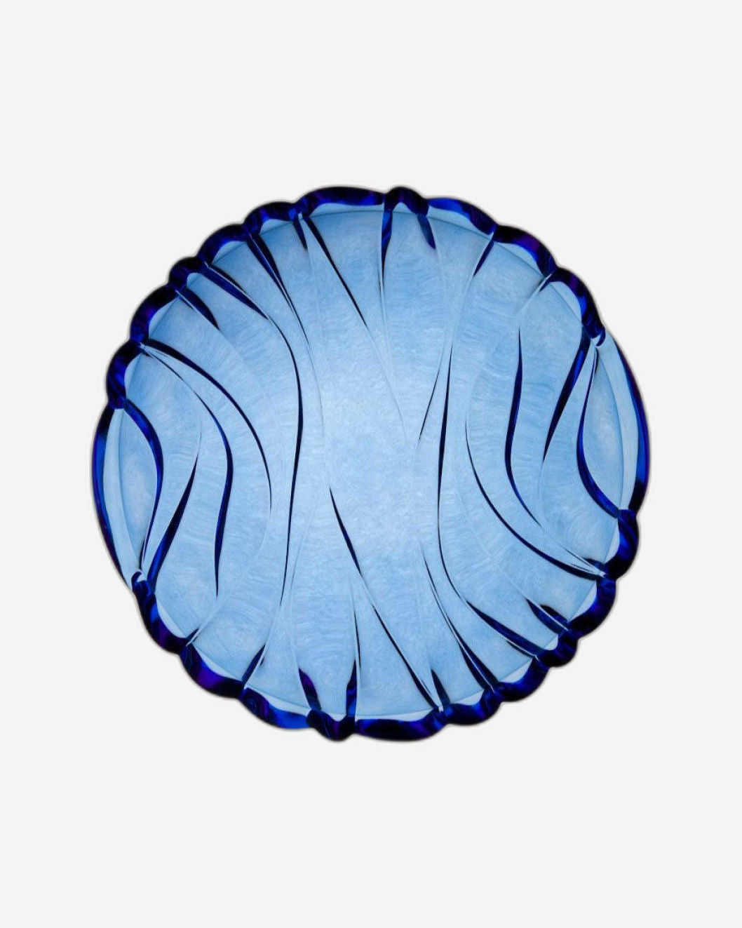 وعاء بوهيميا من الخيزران 336 خالي من الرصاص باللون الأزرق