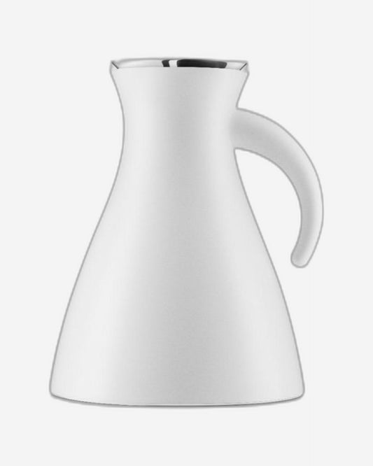 إبريق إيفا سولو 502948 بتفريغ الهواء، أبيض غير لامع، سعة 1 لتر