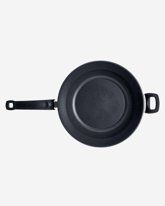 Fissler Ceratal Orbit Black Ceramic Wok