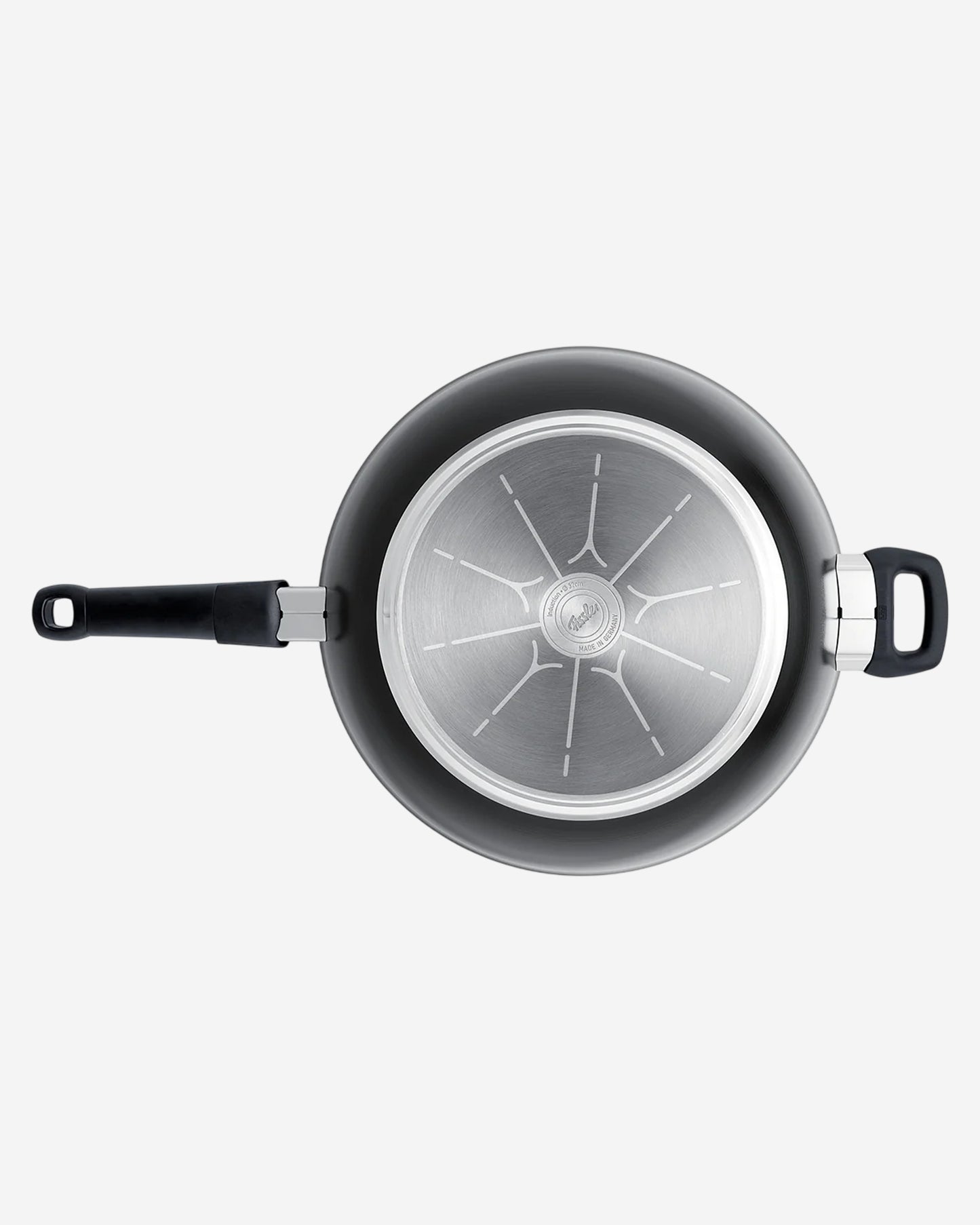 Fissler Ceratal Orbit Black Ceramic Wok