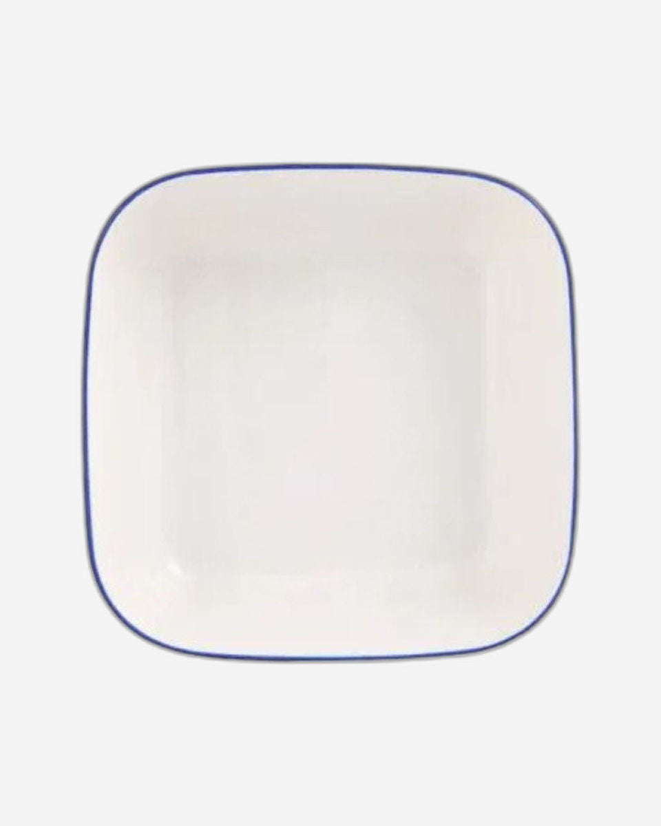 طقم عشاء بورلاند بلو سترايب، 18 قطعة