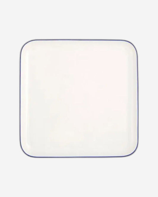 طقم عشاء بورلاند بلو سترايب، 18 قطعة