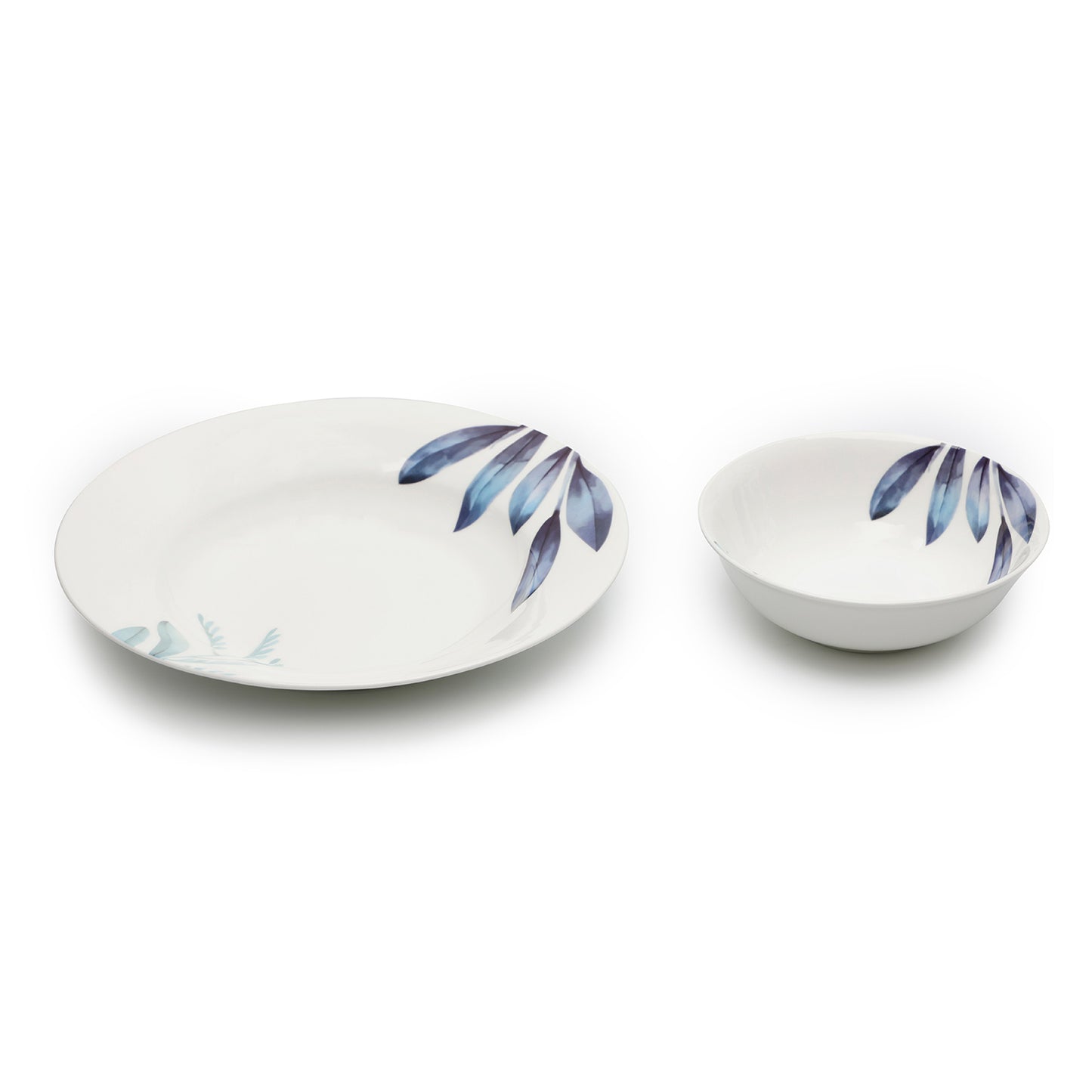 طقم عشاء سيرين دائري الشكل مكون من 24 قطعة