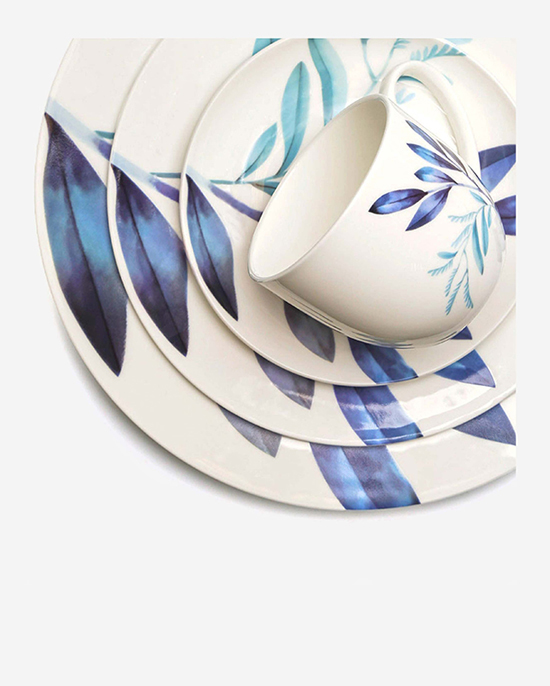 طقم عشاء سيرين دائري الشكل مكون من 24 قطعة