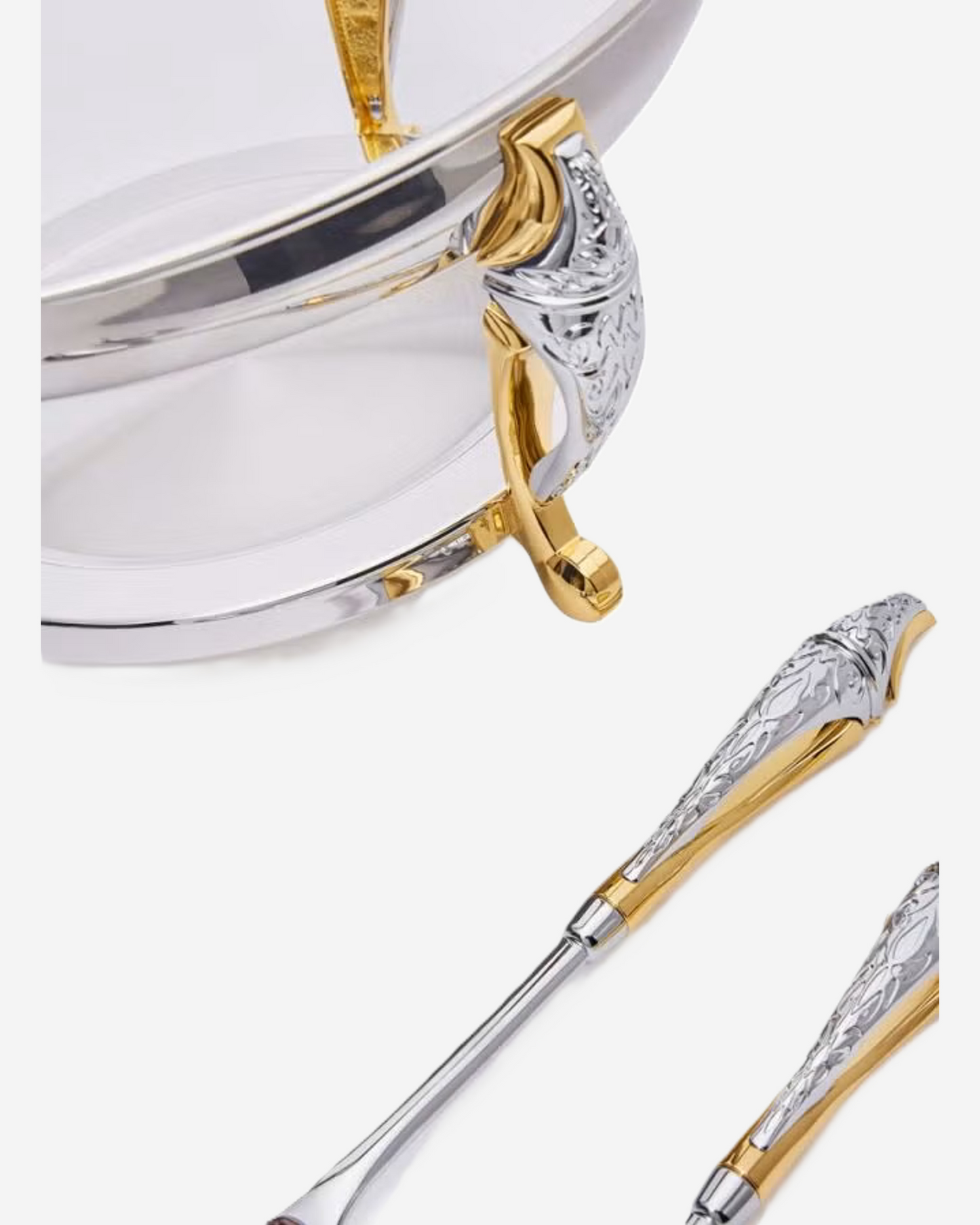 Regent Malaika Stainless Steel Salad Bowl with Servers