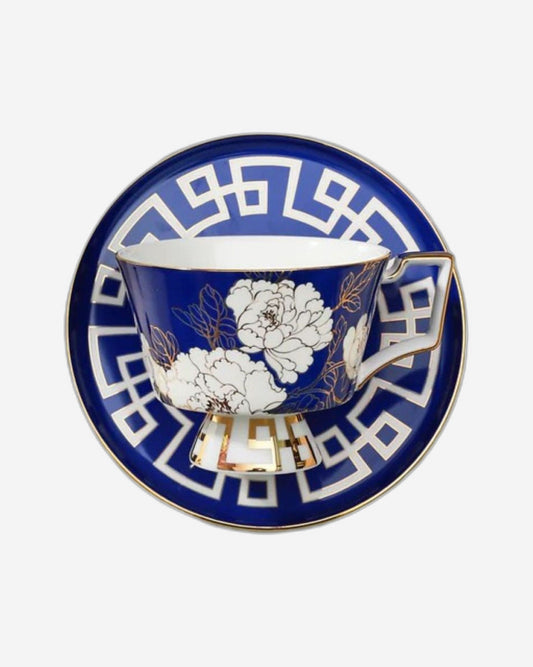 طقم أكواب وصحن تشاوتشو أزول، 4 قطع