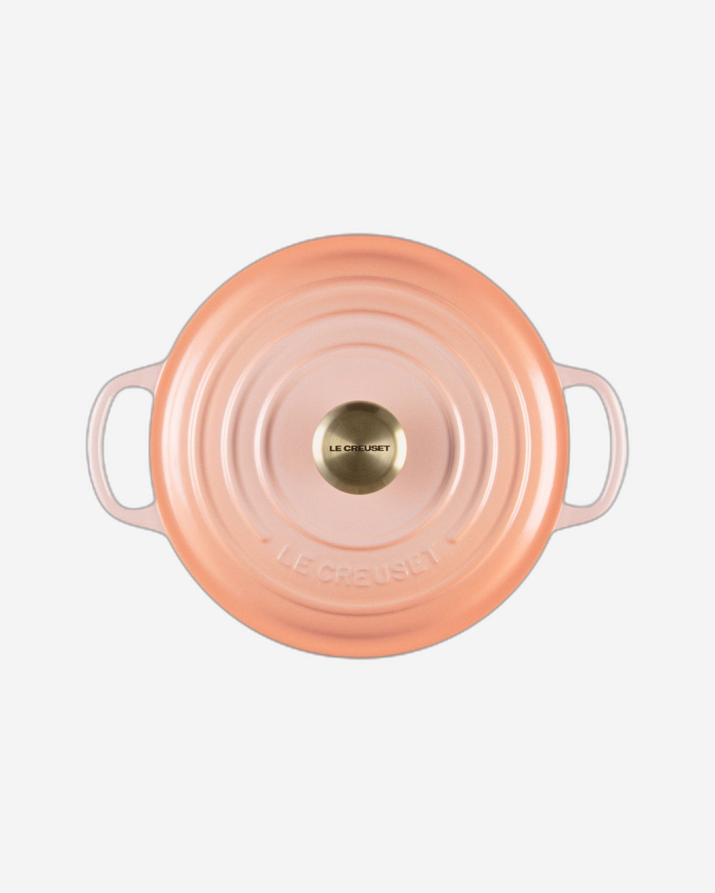 Le Creuset Round French Oven Pêche 24Cm Light Gold Knob