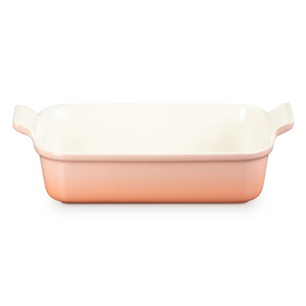 Le Creuset HERITAGE 26CM RECTANGULAR BAKING DISH -BOOKLET  Pêche