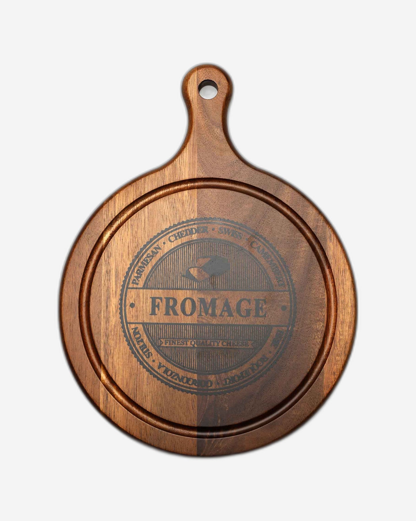 مجموعة جبن من خشب الأكاسيا/الزجاج