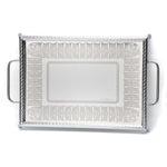 صينية مستطيلة من تريزورز أليكسي إنوكس، مقاس 45×31 سم