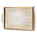 صينية مستطيلة من تريزورز أليكسي جولد، 50×35 سم