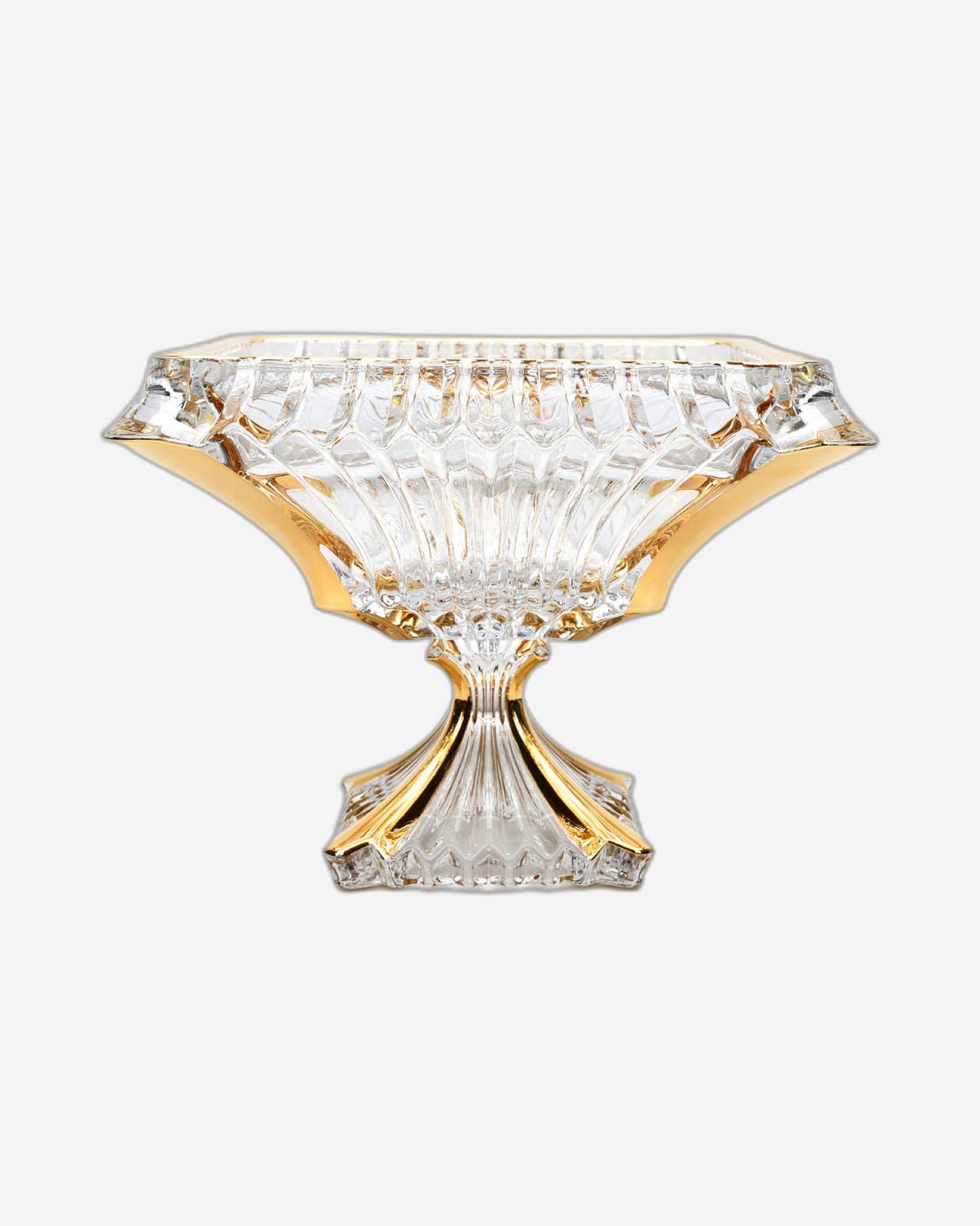 وعاء بوهيميا براغ FTD رقم 280 مع كريستال ذهبي خالٍ من الرصاص