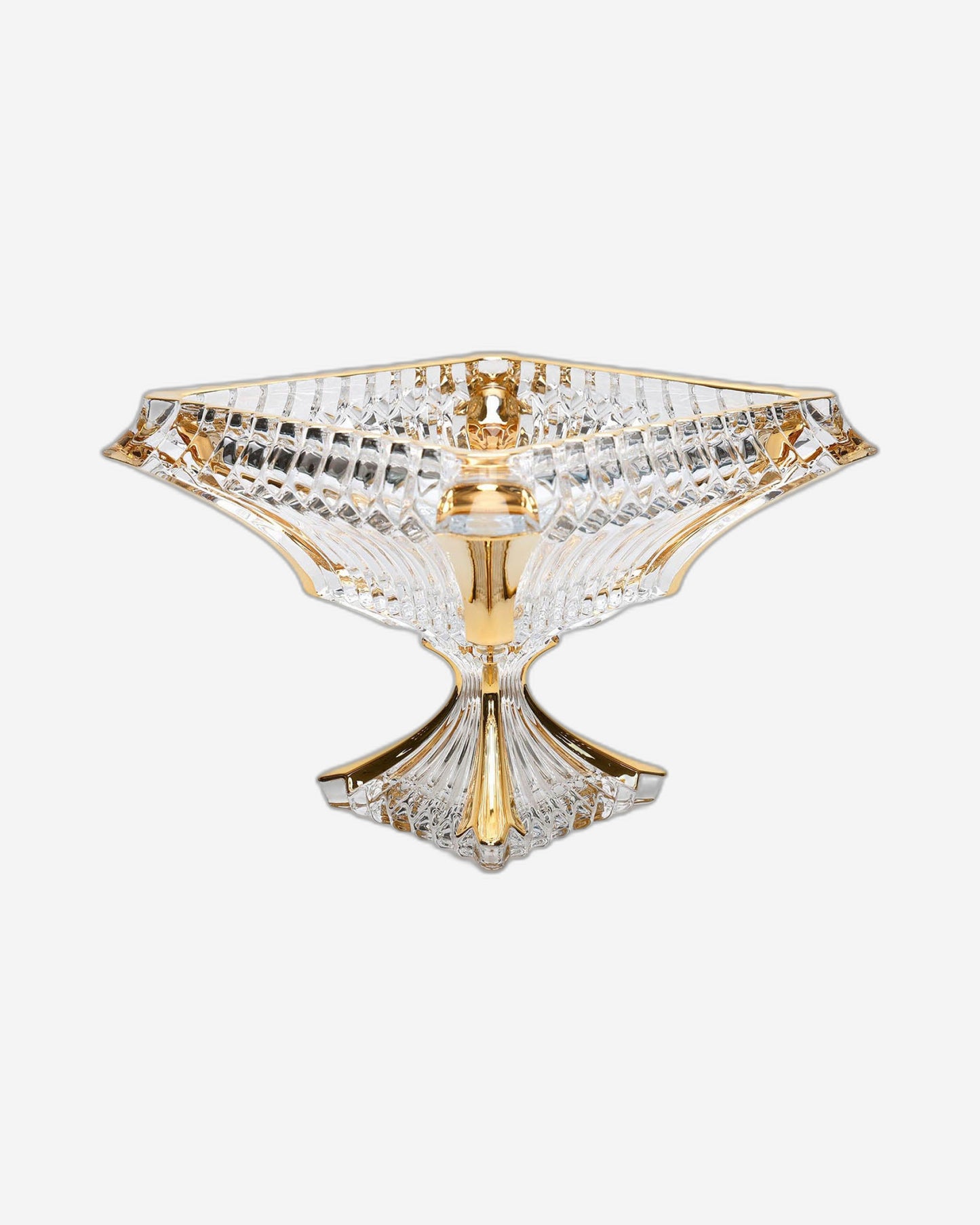 وعاء بوهيميا براغ FTD رقم 280 مع كريستال ذهبي خالٍ من الرصاص