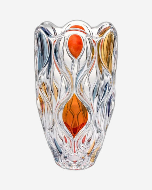 مزهرية بوهيميا أوشن مع كريستال ليستر الخالي من الرصاص