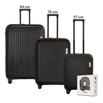 Wenger Optimo Set of 3 Trolley 54+68+81cm + Free Travel Acessories
