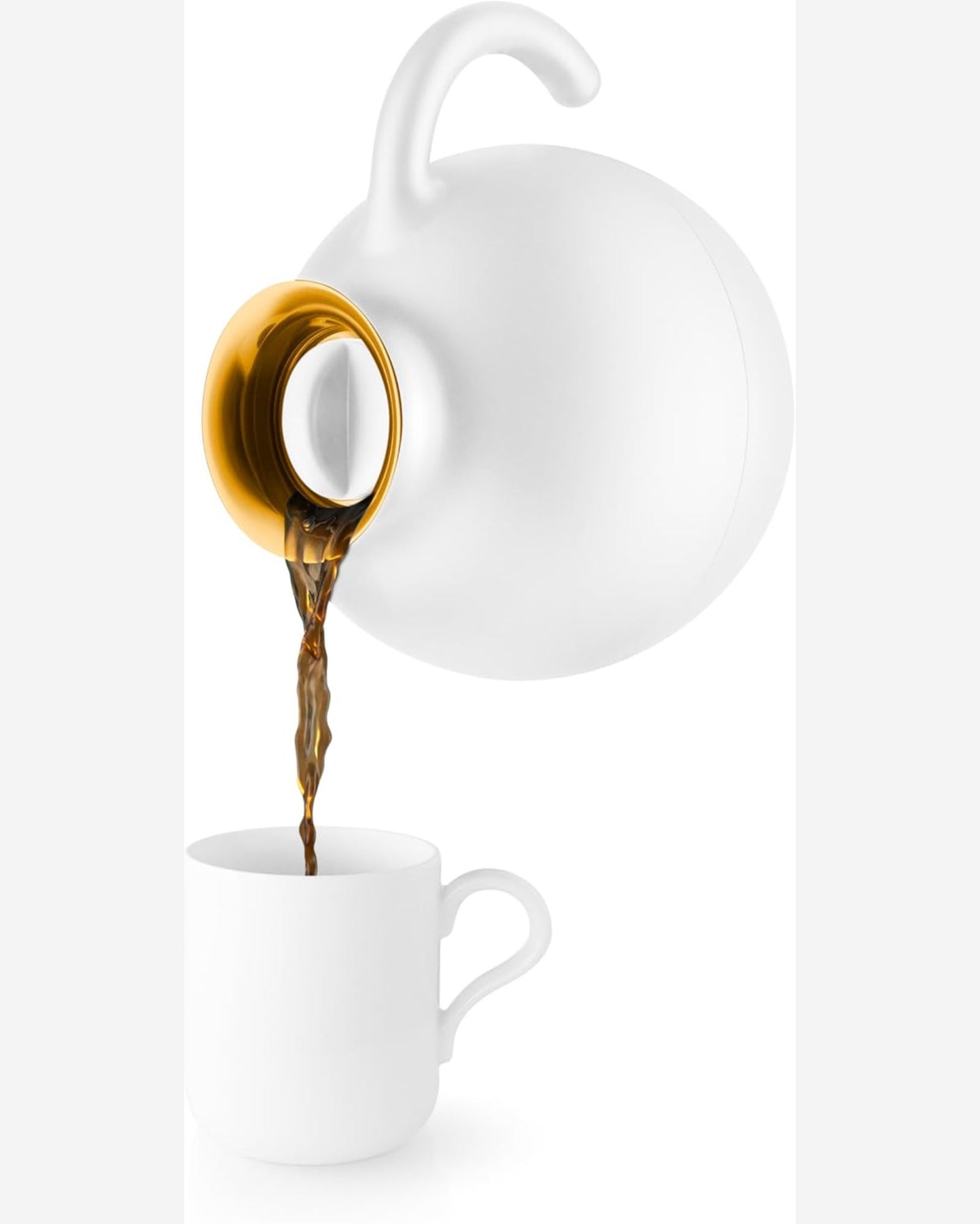 إيفا سولو 502712 جلوب وايت في جيه، مصنوعة حسب الطلب، حافتان قابلتان للتبديل، لون ذهبي وفضي