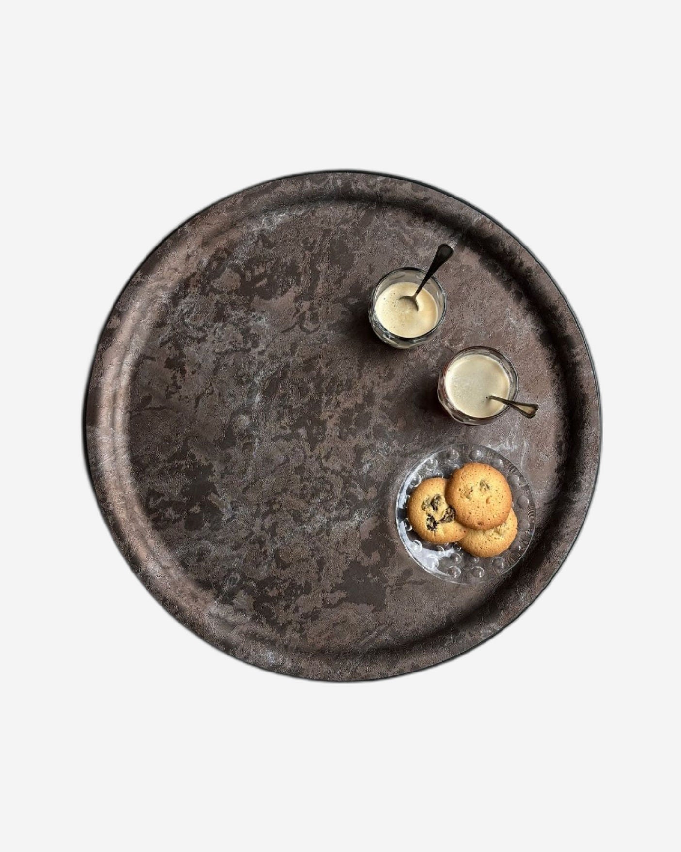 صينية بلاتكس ليمو 36 رخامية برونزية