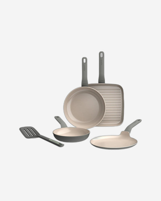 طقم مقلاة بيرغوف 4 قطع + أداة تقليب