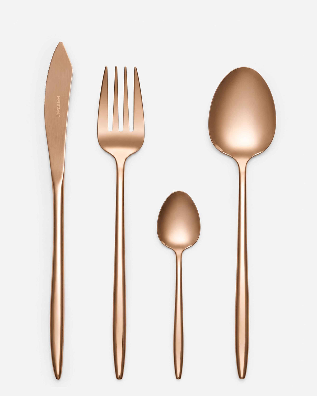 Grace Mirror Polished Copper Pvd 24 Pc Cutlery Set