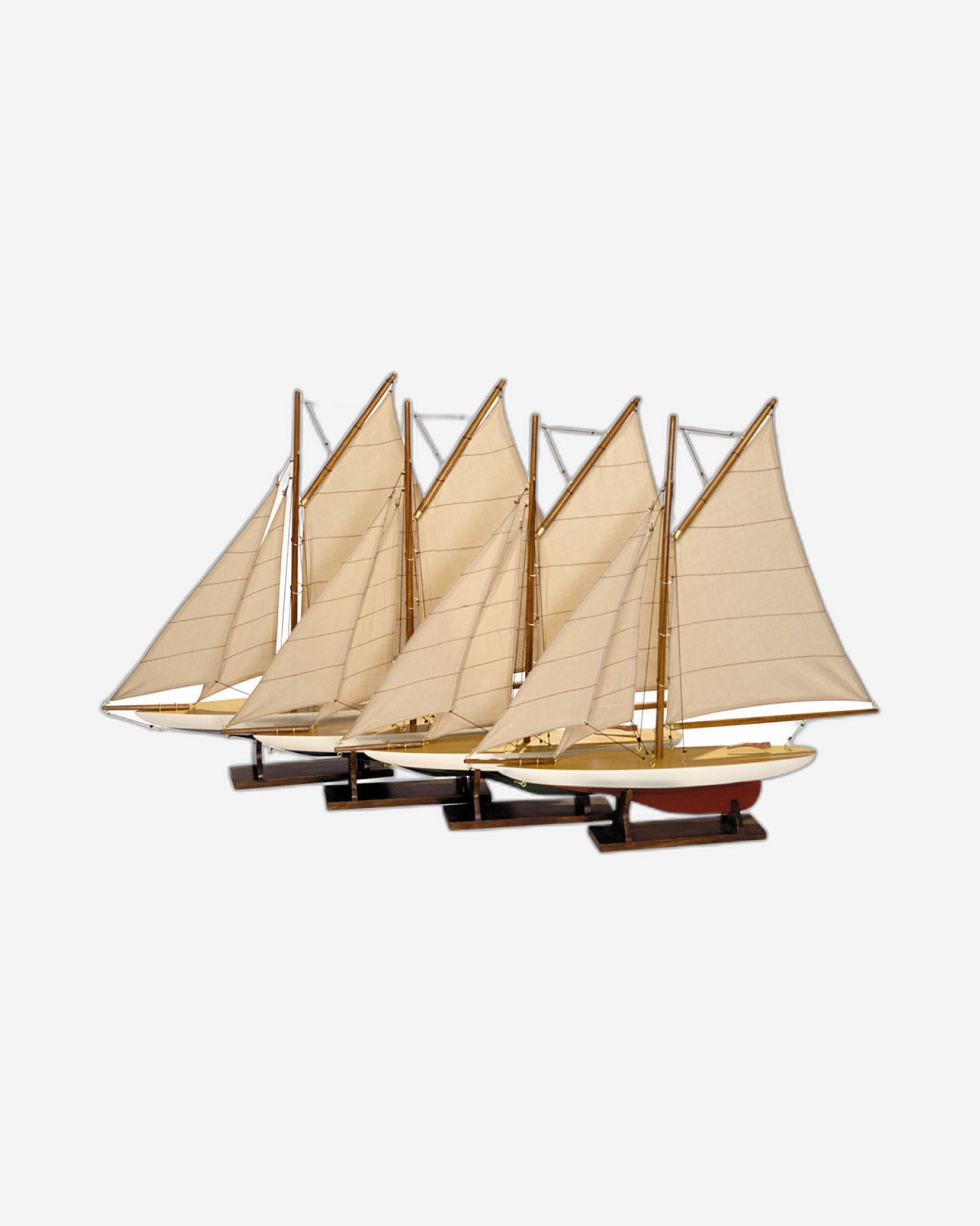 مجموعة يخوت البرك الصغيرة من Authentic Models - 4 قطع - AS057A