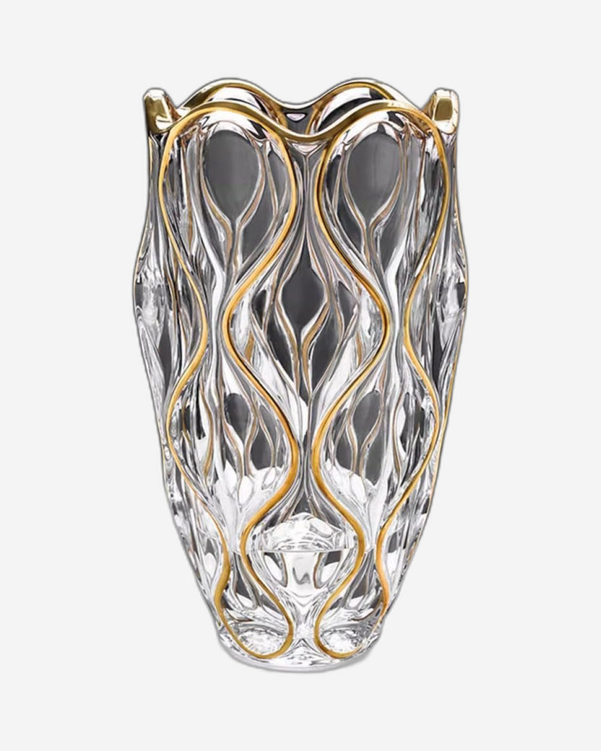 مزهرية بوهيميا أوشن بدون رصاص مع ذهب