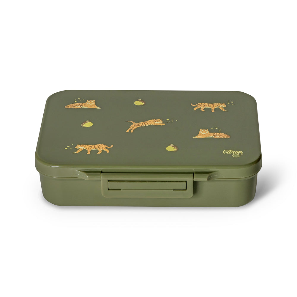 TIGER/GREEN TRITAN LUNCHBOX