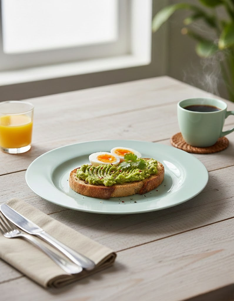 طبق عشاء ميزون باستيل أخضر