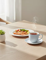 طبق عشاء ميزون باستيل، حجر القمر الأزرق