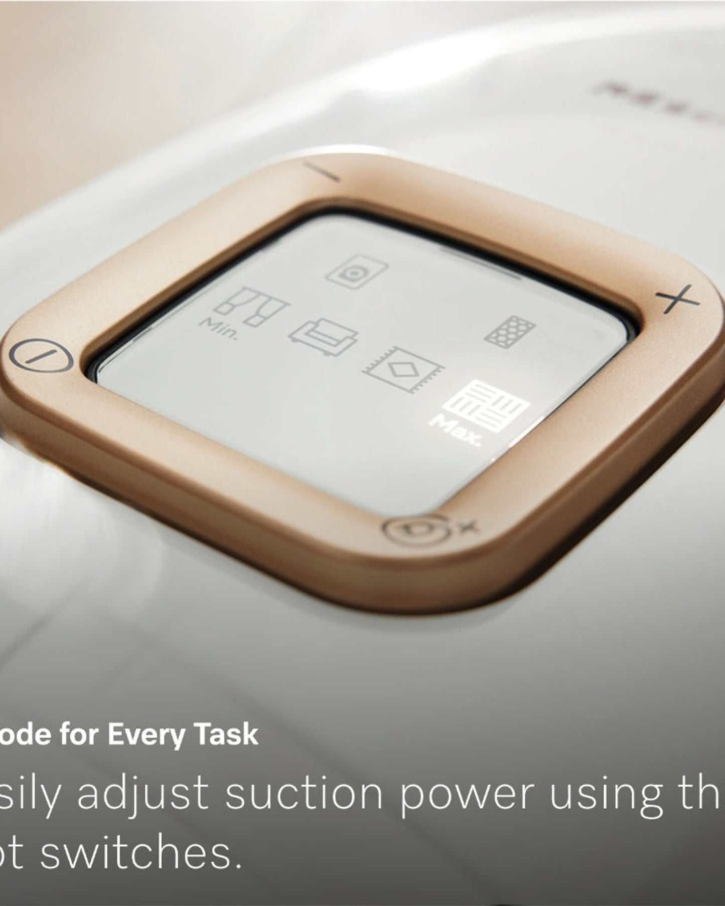 مكنسة كهربائية أسطوانية مزودة بكيس مضاد للحساسية من Miele Guard L1 مع مقبض تحكم مريح، وفلتر هواء HEPA AirClean، ورأس تنظيف أرضي عالمي من AllTeQ، ولوحة عرض LED، باللون الأبيض اللامع