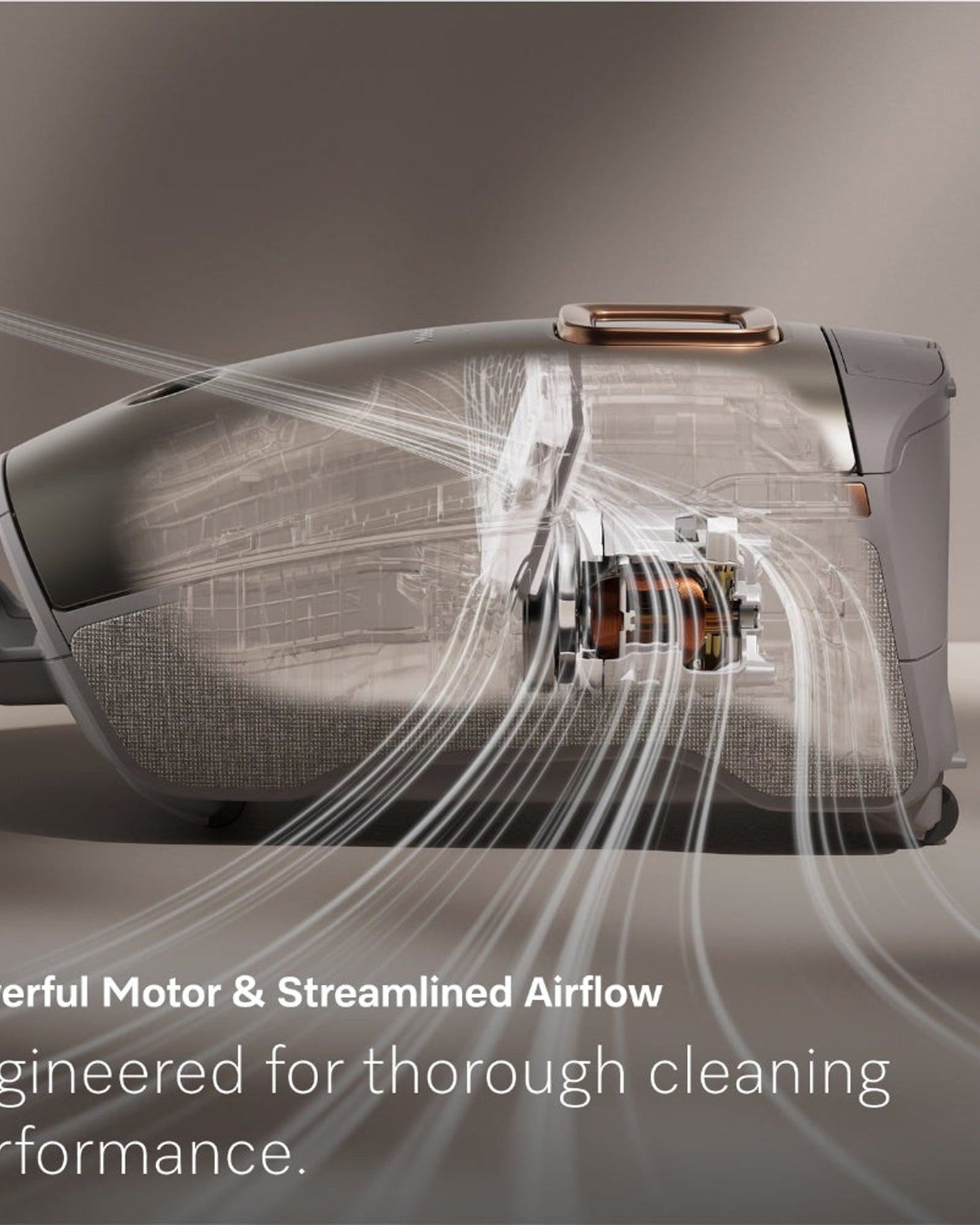 مكنسة كهربائية أسطوانية مزودة بكيس من Miele Guard L1 Comfort XL بمقبض مريح، ورؤوس أرضية AllTeQ وParquet Twister XL، وشاشة LCD، بلون لؤلؤي من التيتانيوم
