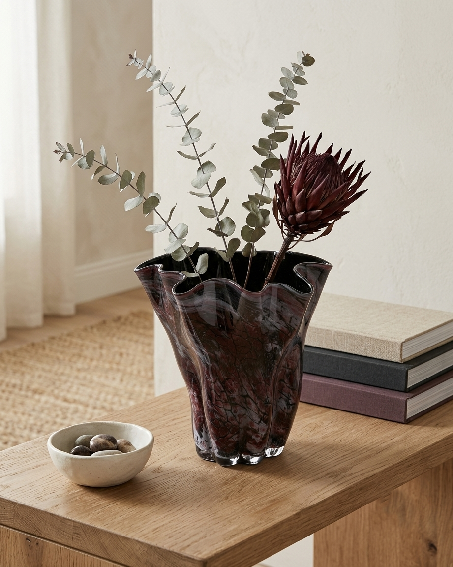 Poshe Glass Vase Size