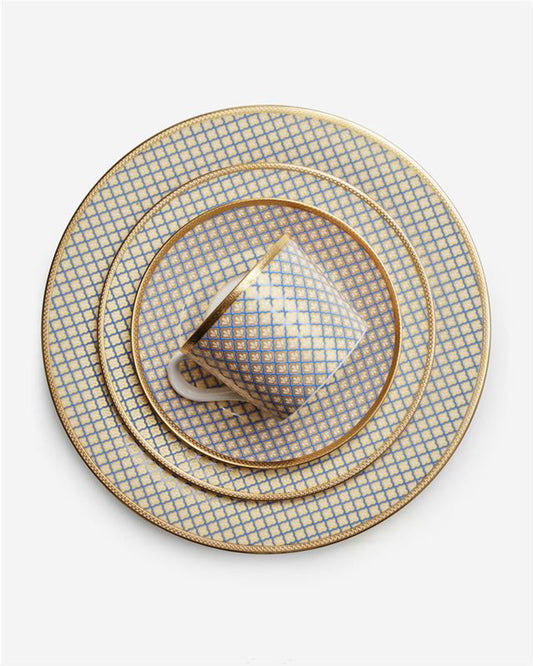 Golden Lattice Dinner Set 86 Pcs