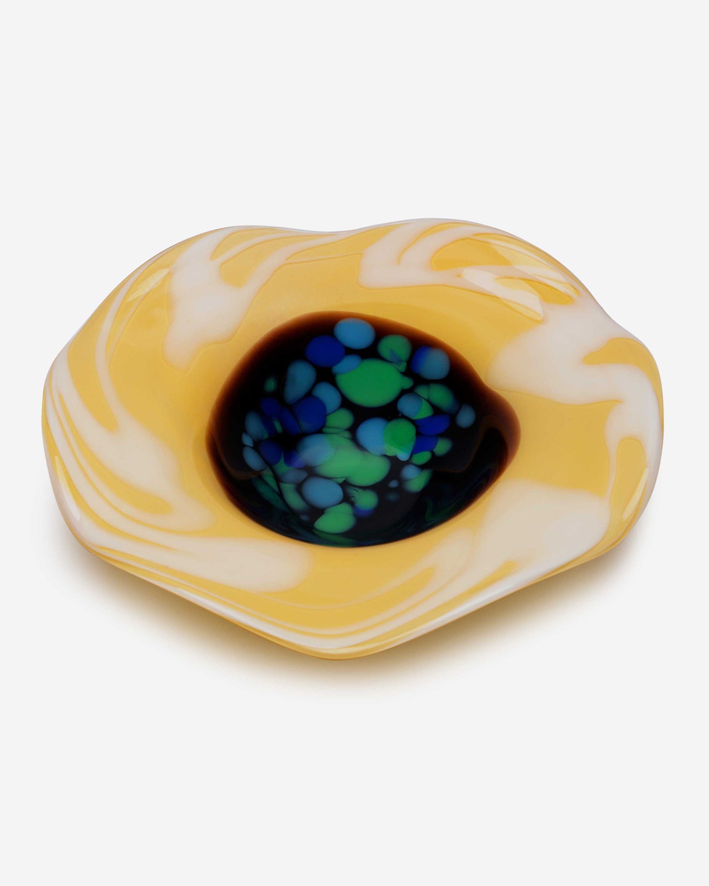 Dalian Glory Amber Blossom Centerpiece - L( With Hot Joint Clear Base)