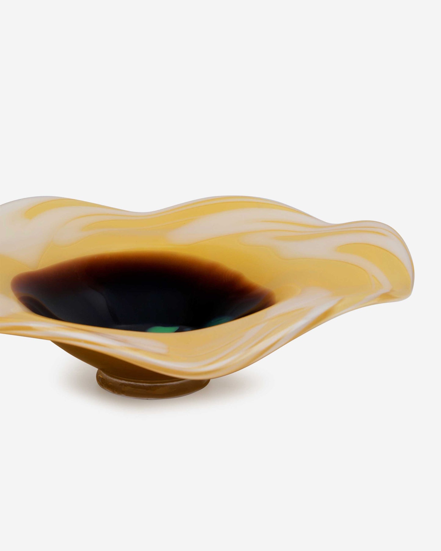 Dalian Glory Amber Blossom Centerpiece - L( With Hot Joint Clear Base)