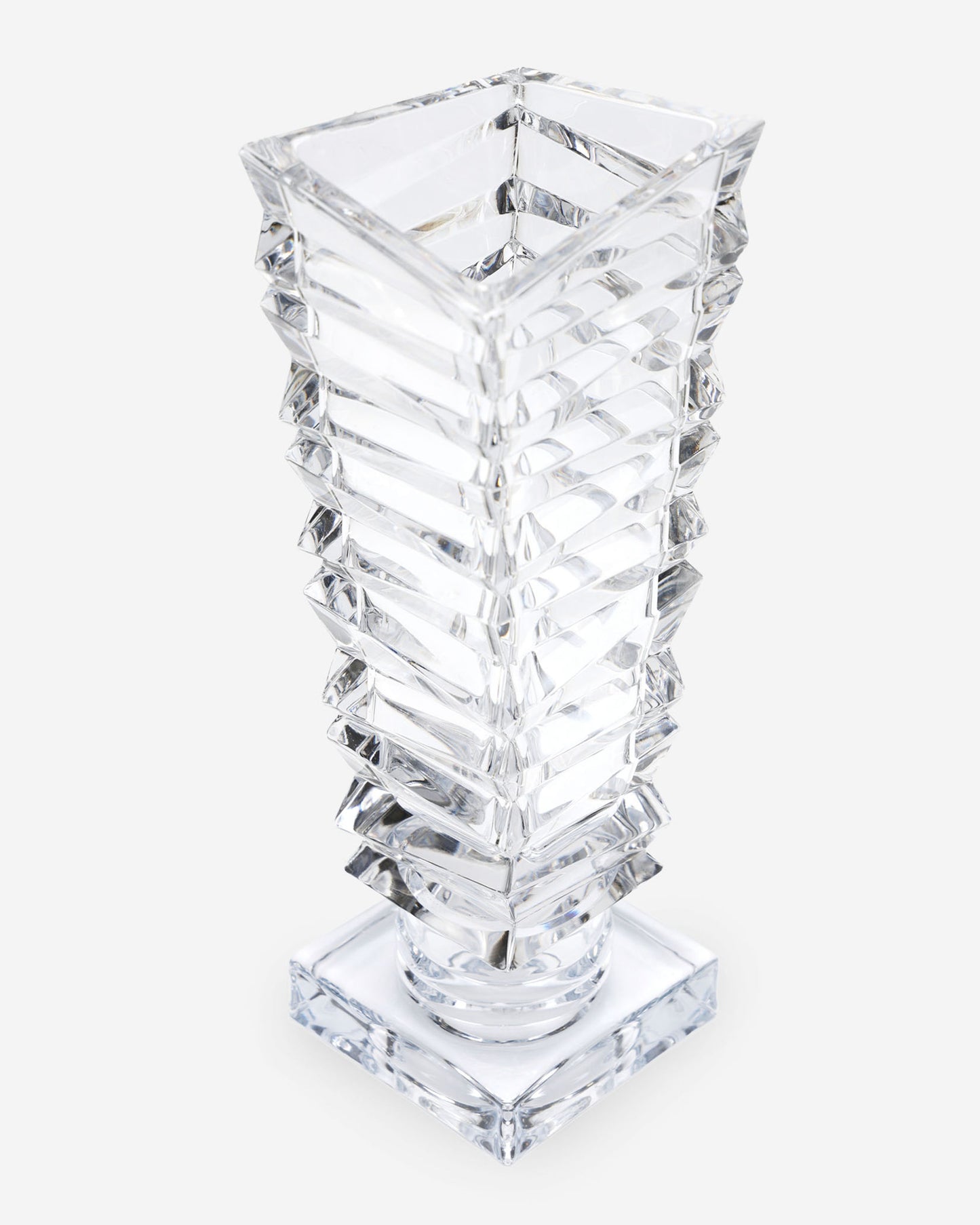 Bohemia Rocky Footed Vase Lead Crystal