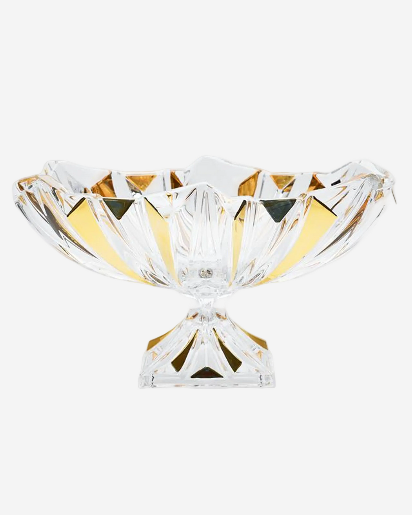 Princess Footed Oval Bowl With Gold