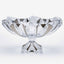Bohemia Princess Footed Oval Bowl With Platinum