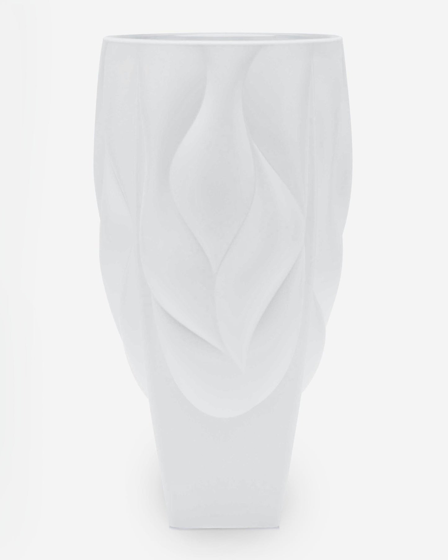 Bohemia Bamboo Vase Type 2 Non Lead With White Satin