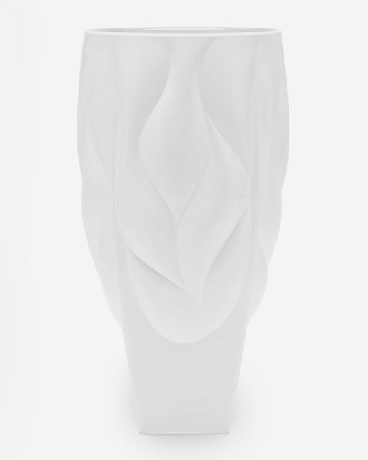 Bohemia Bamboo Vase Type 2 Non Lead With White Satin