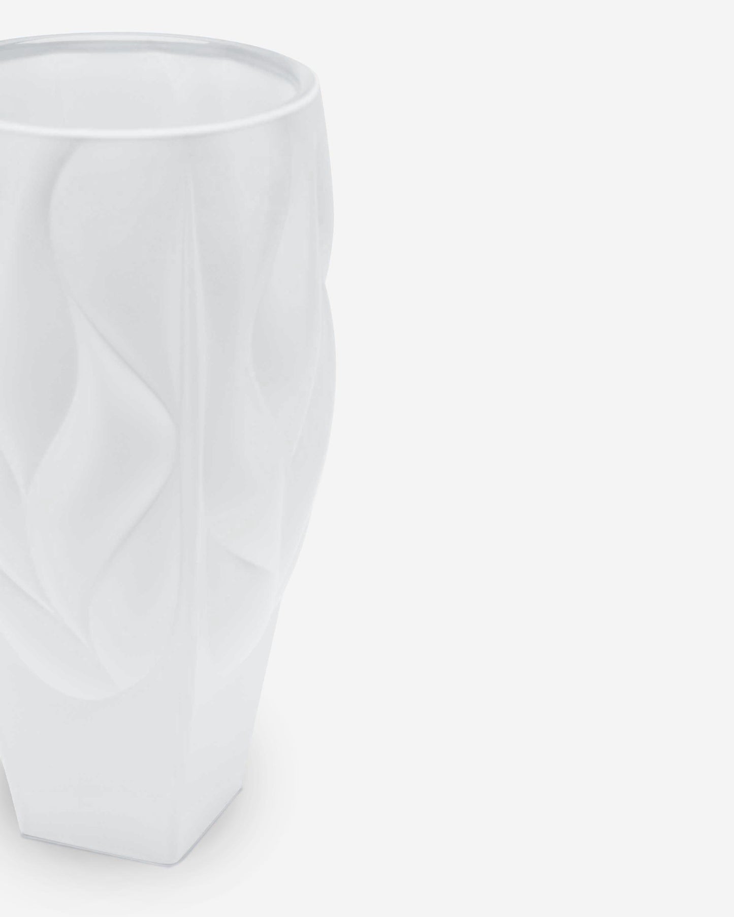 Bohemia Bamboo Vase Type 2 Non Lead With White Satin