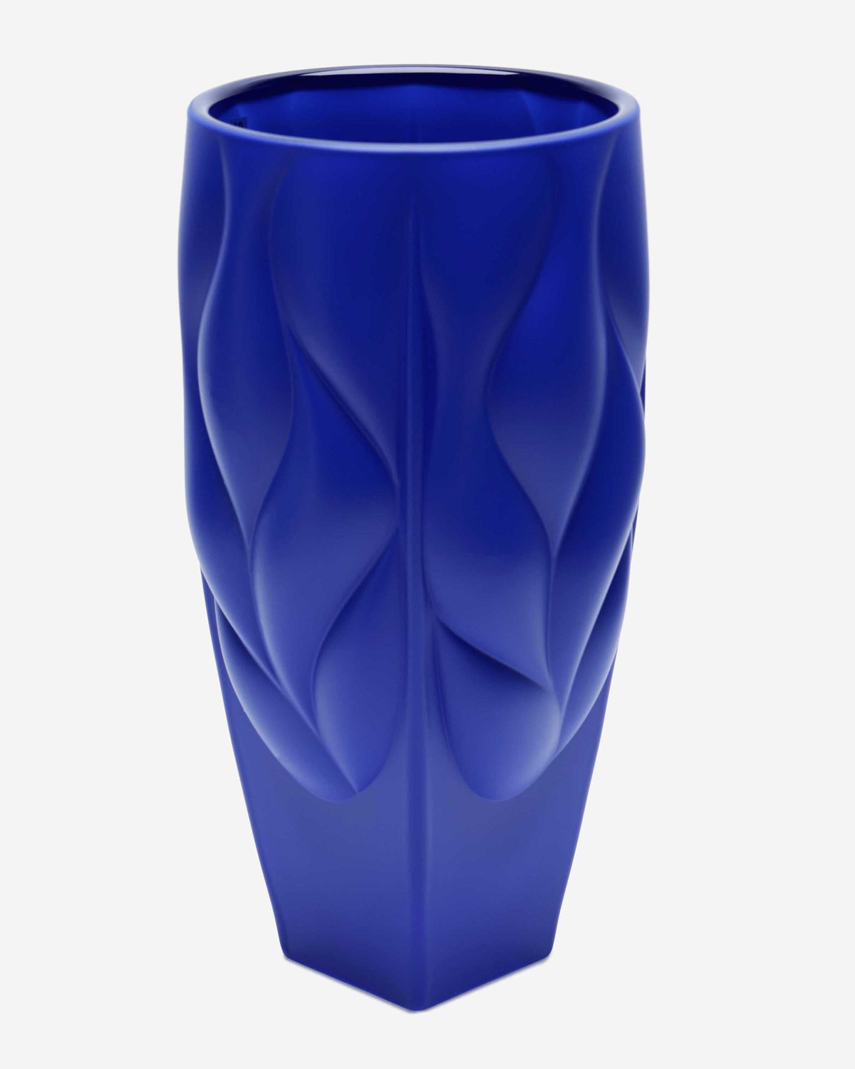 Bamboo Vase Type 2 Non Lead With Blue Satin