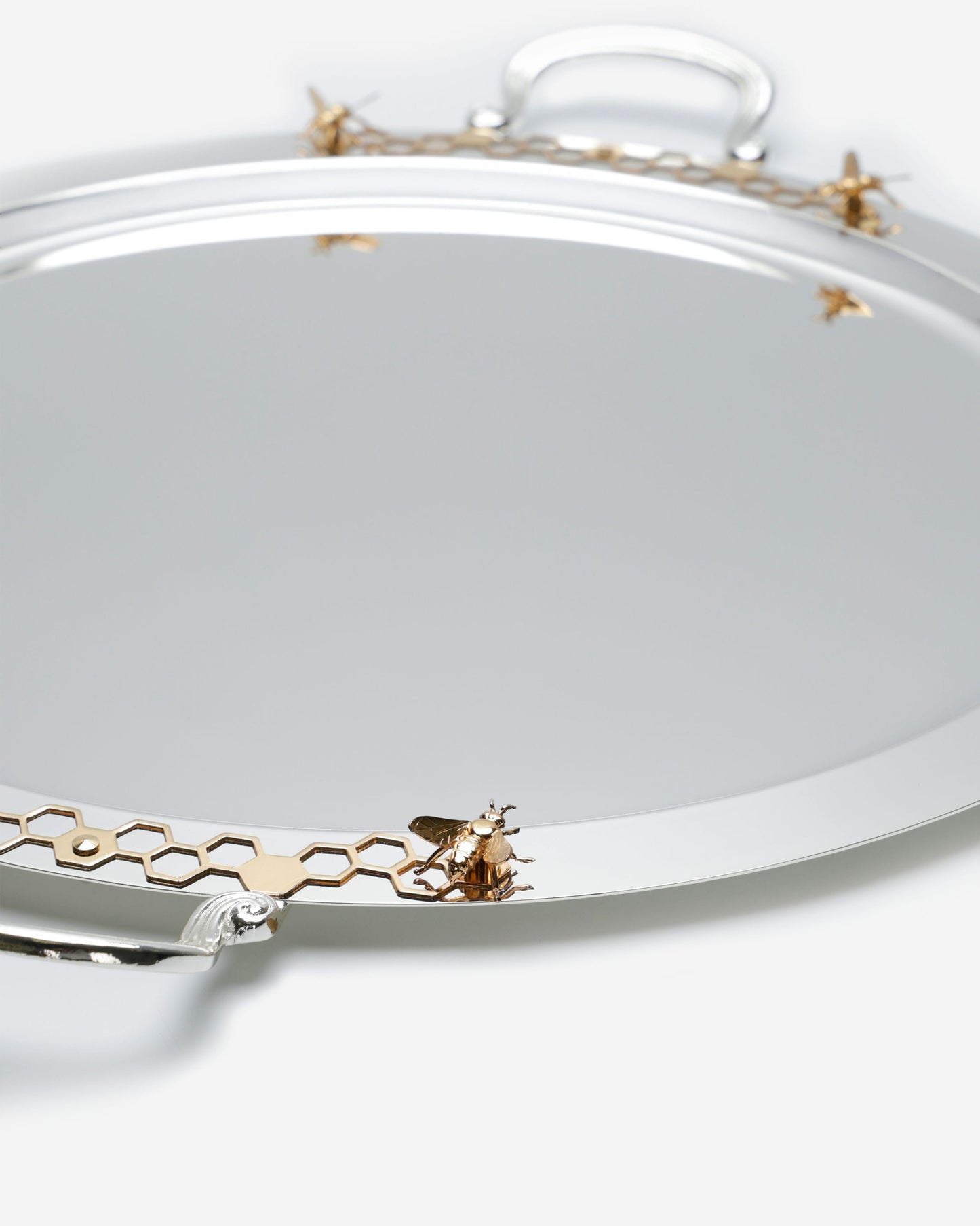 Pantazelos Honeybee Tray with Honeybee Decor on Two Sides and Simple Handle - 50 cm