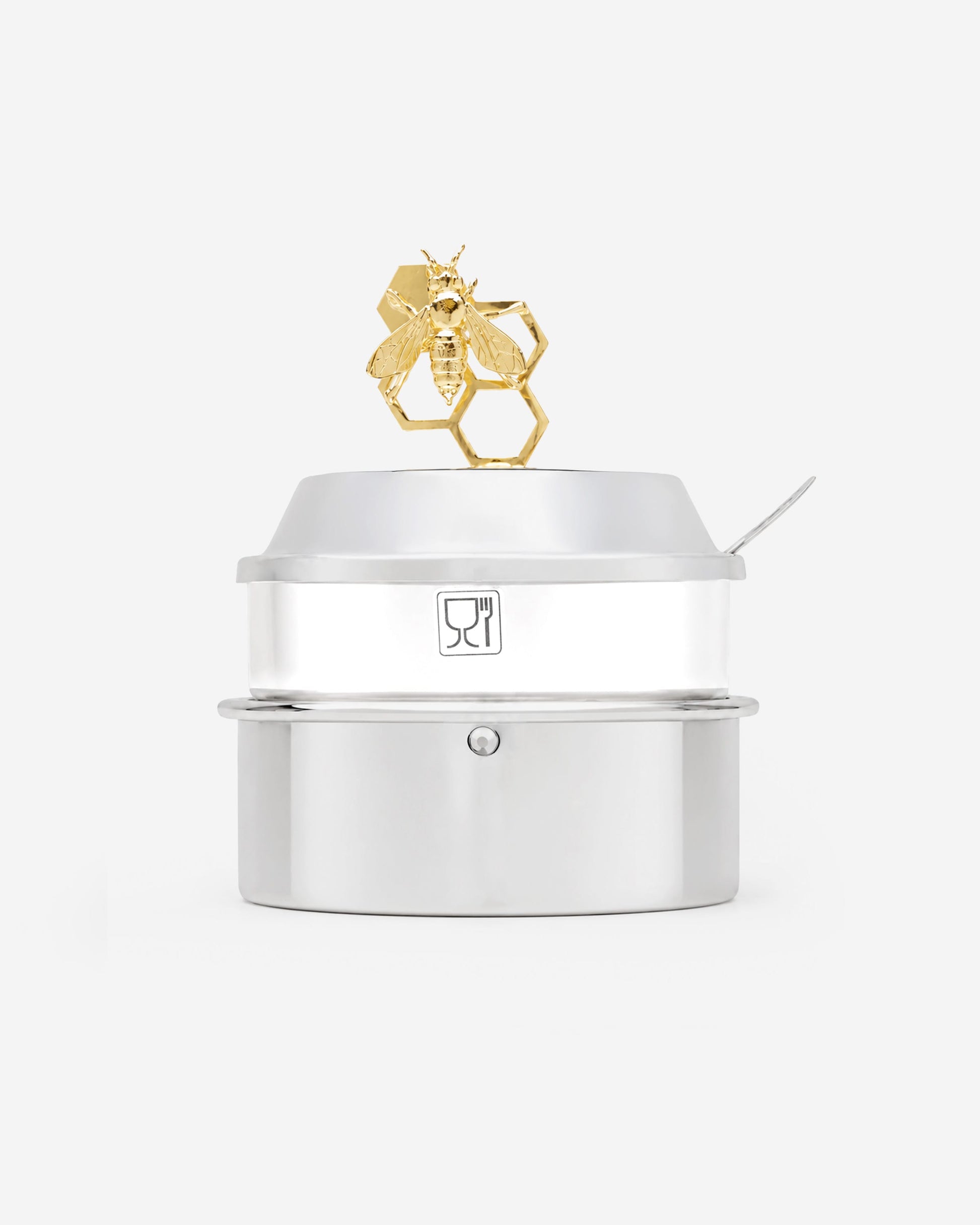 Sugar Pot with Case Cover & Honeybee Knob