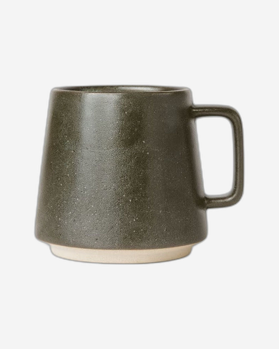 كوب قهوة سيراميكي بتصميم نورديكو، لون أسود سادة | كوب