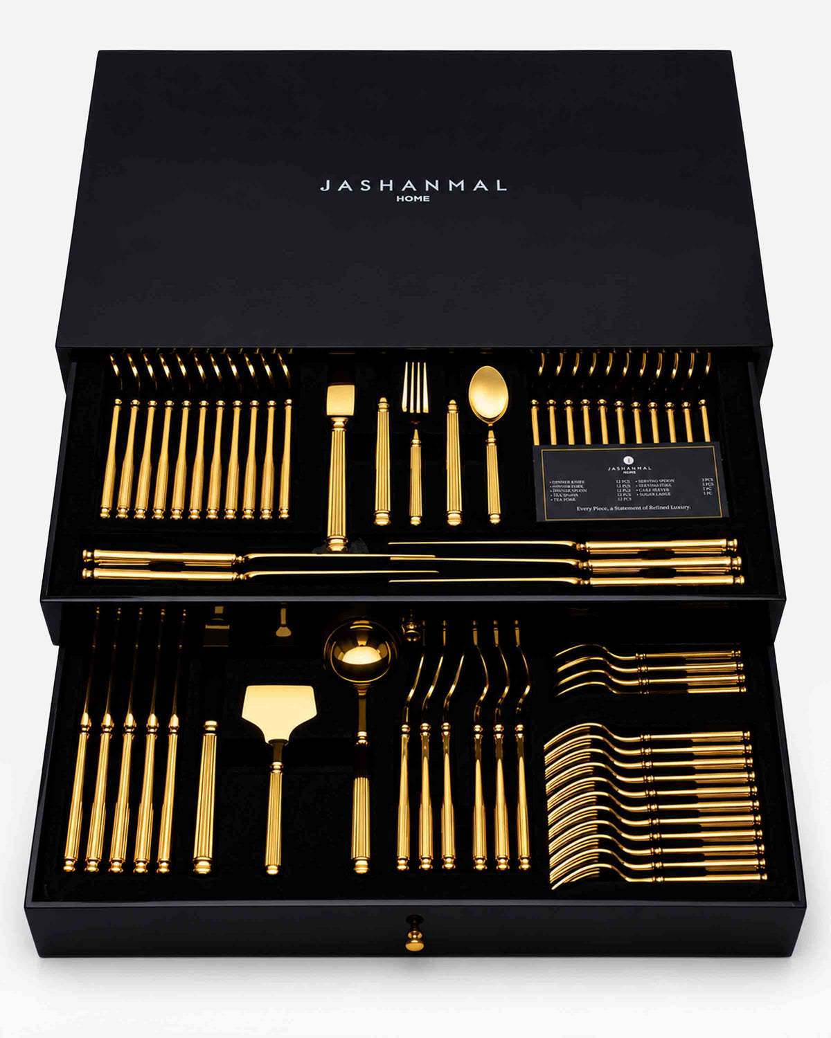 Jashanmal Home Elan Gold 68 Pcs Cutlery Set