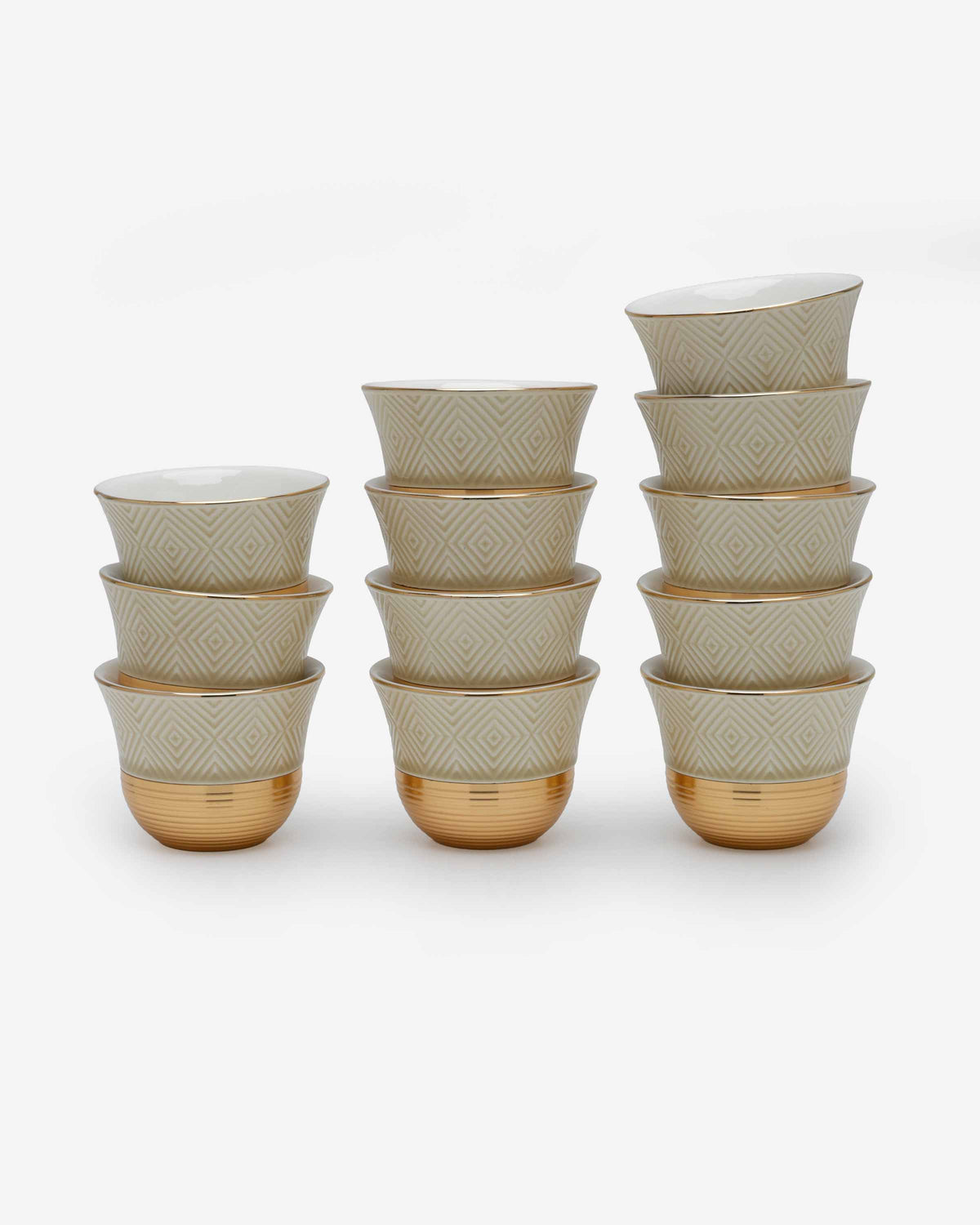 Shiny Gold Cawa Cups - Set of 12