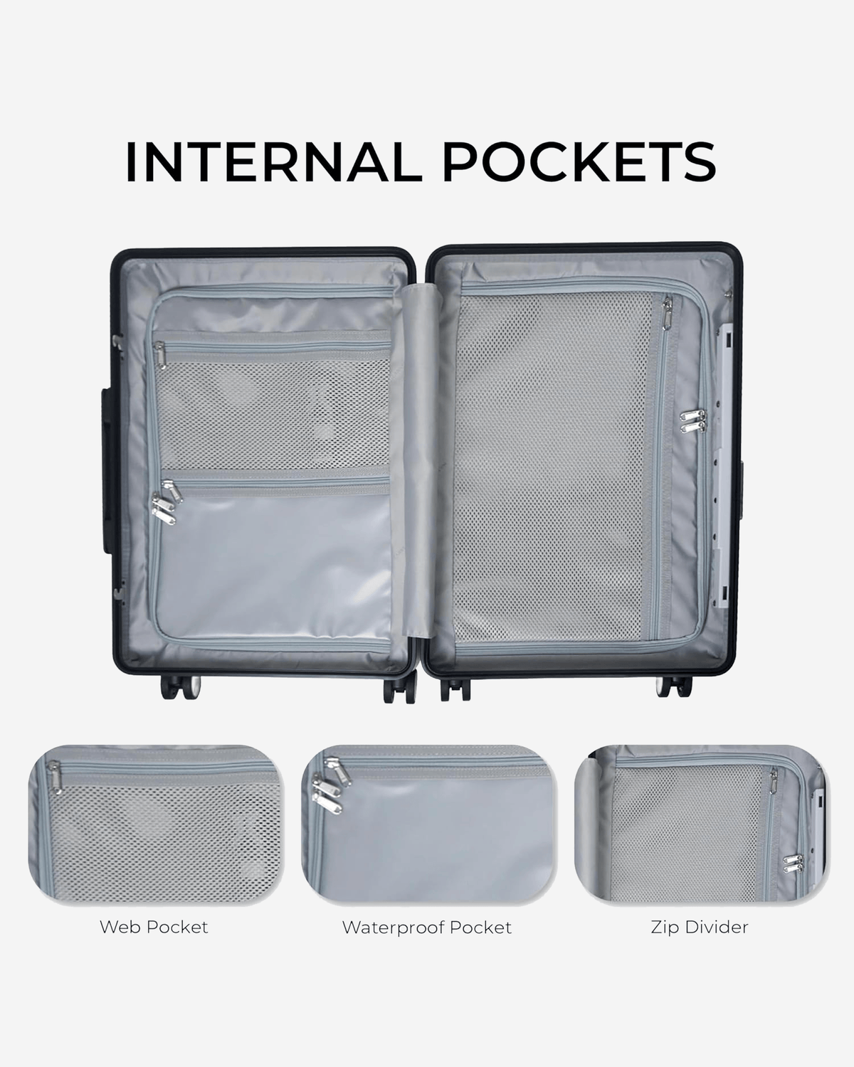 MiaMily Suitcase with Seat - Mist Grey