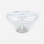 Winko Crystal Footed Cake Plate 24.5Cm Clear Silver