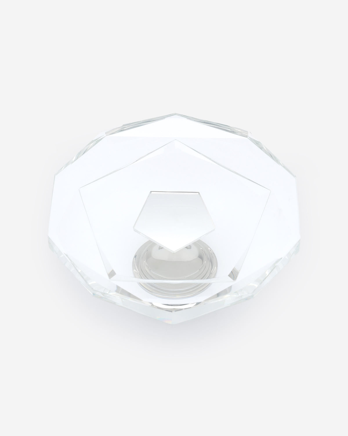 Winko Crystal Footed Cake Plate 24.5Cm Clear Silver